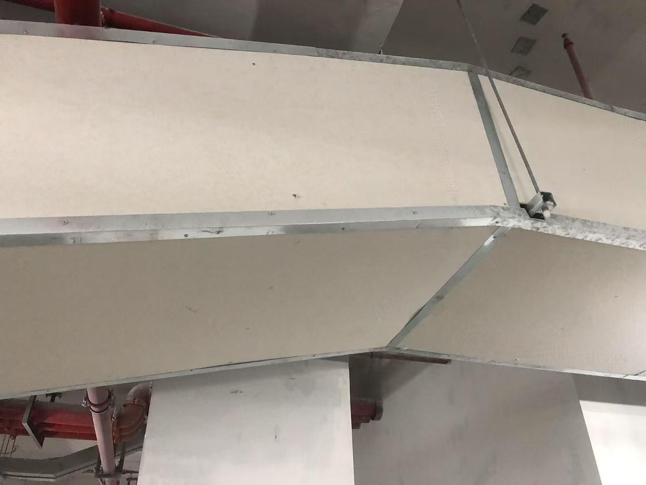 2 Hour Fire Rated HVAC Duct System Using Calcium Silicate Board and Galvanized Steel Duct