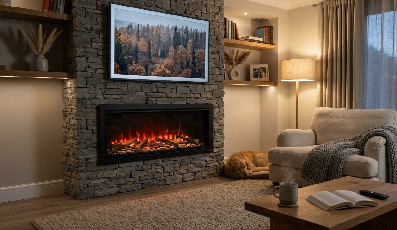 Calcium silicate board used in home wood stove installation