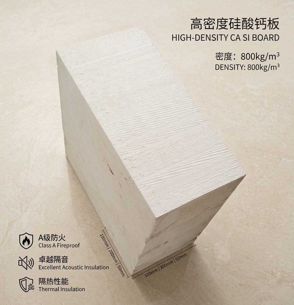 high density calcium silicate board 800kg/m3 surface detail close up